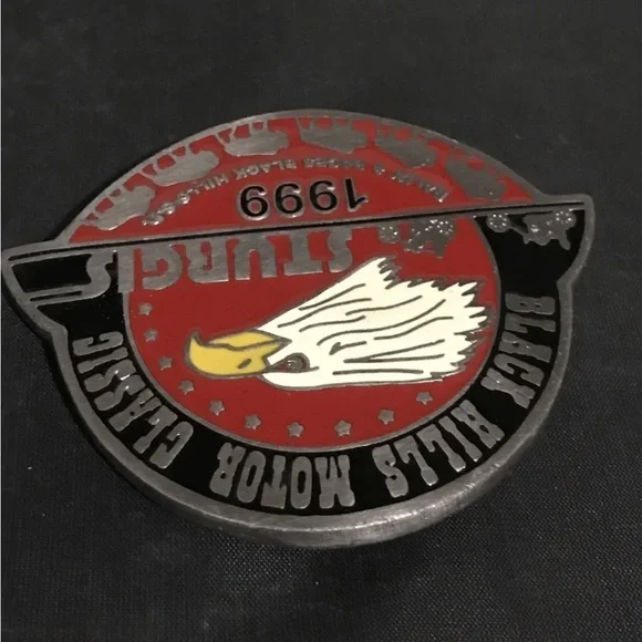 1999 Pewter Belt Buckle Black Hills Motor Classic Sturgis - Rally & Races S.D. - Picture 7 of 12